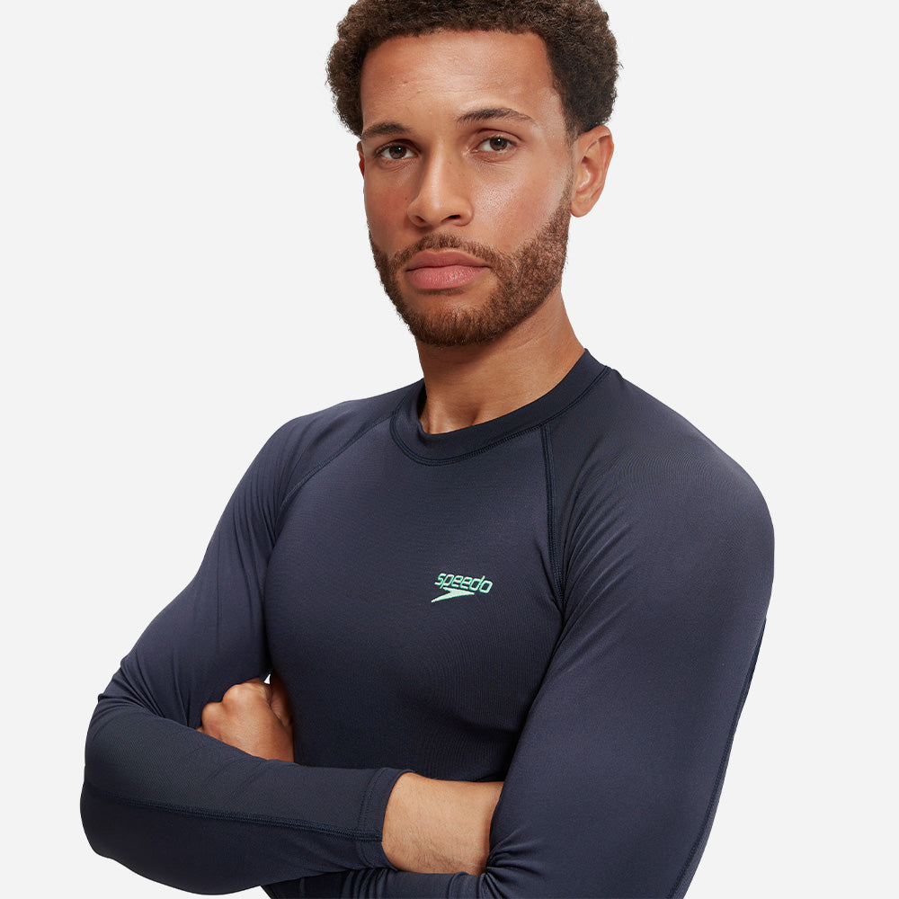 Áo Bơi Chống Nắng Nam Speedo End+ Splice - Xanh Navy - Supersports Vietnam