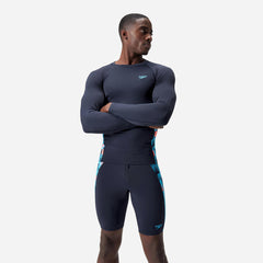 Áo Bơi Chống Nắng Nam Speedo End+ Splice - Xanh Navy - Supersports Vietnam