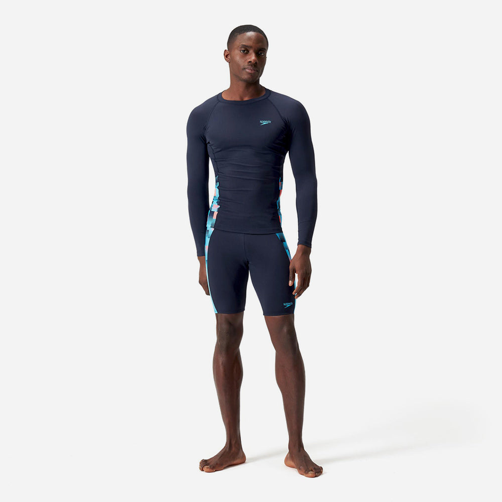 Áo Bơi Chống Nắng Nam Speedo End+ Splice - Xanh Navy - Supersports Vietnam