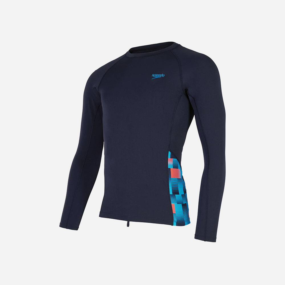Áo Bơi Chống Nắng Nam Speedo End+ Splice - Xanh Navy - Supersports Vietnam