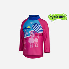 Áo Bơi Chống Nắng Bé Gái Speedo Digital Long Sleeve Rash - Hồng - Supersports Vietnam
