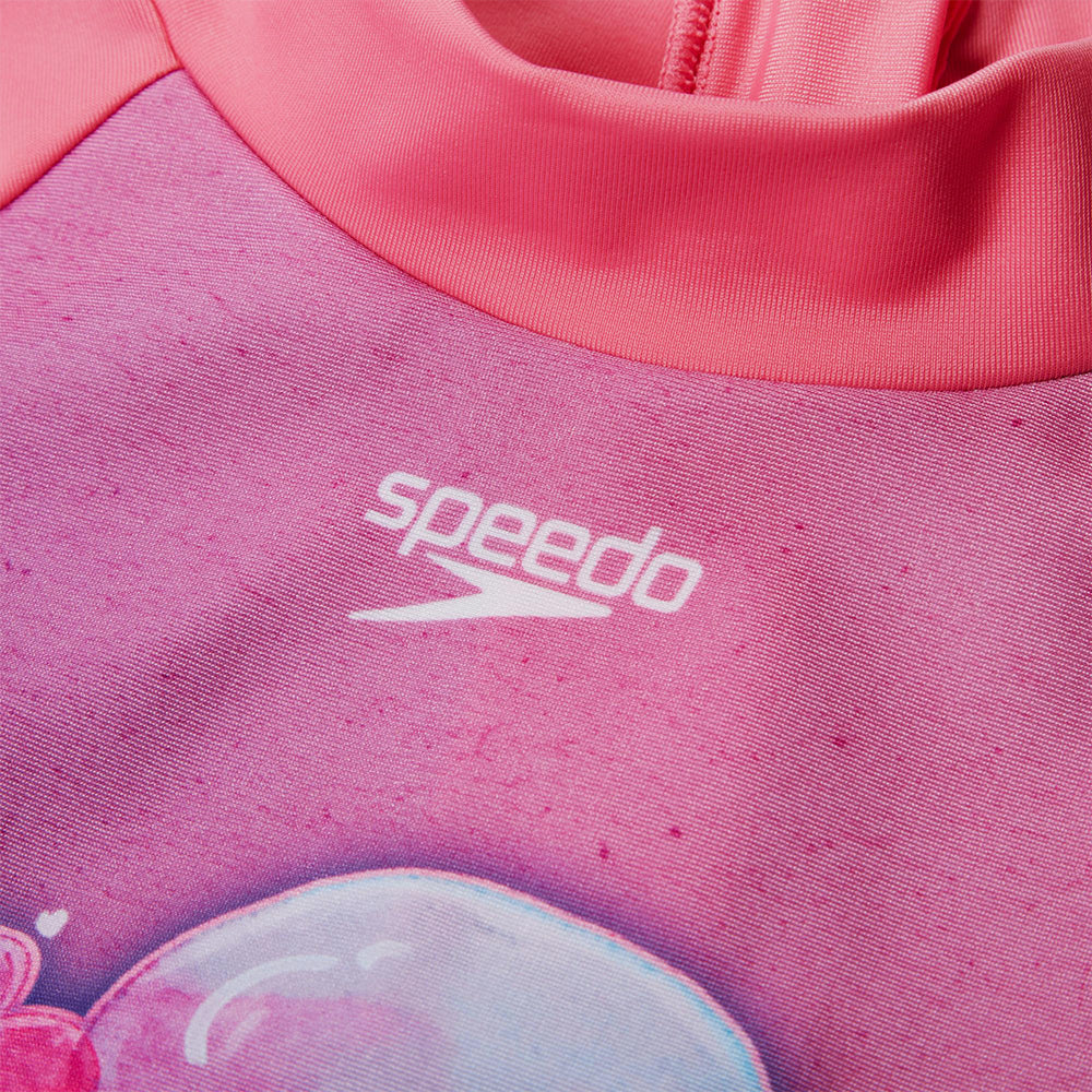Áo Bơi Chống Nắng Bé Gái Speedo Digital Long Sleeve - Hồng - Supersports Vietnam