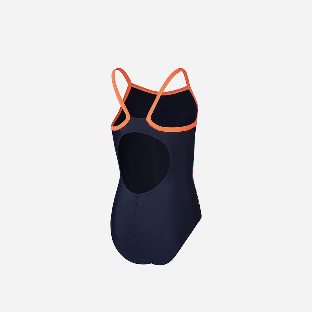 Đồ Bơi Một Mảnh Bé Gái Speedo Placement Printed Thinstrape Muscleback - Xanh Navy - Supersports Vietnam