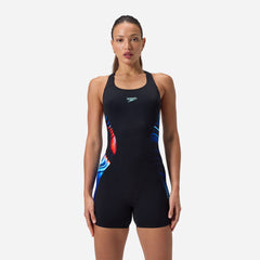 Đồ Bơi Một Mảnh Nữ Speedo Placement Legsuit - Đen - Supersports Vietnam