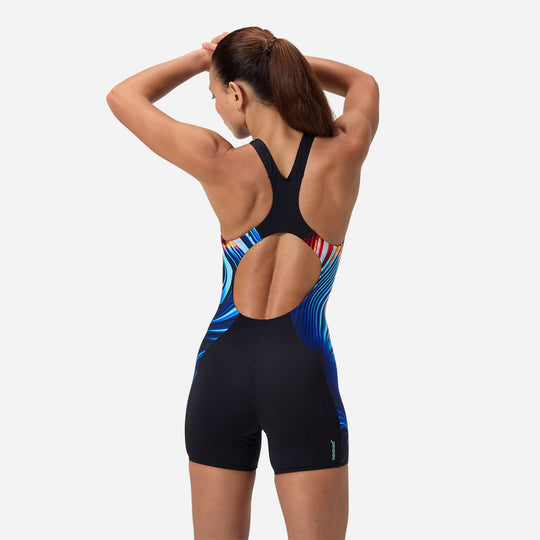 Đồ Bơi Một Mảnh Nữ Speedo Placement Legsuit - Đen