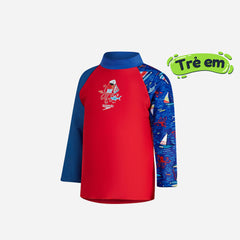 Áo Bơi Chống Nắng Bé Trai Speedo Digital Rash - Xanh Dương - Supersports Vietnam