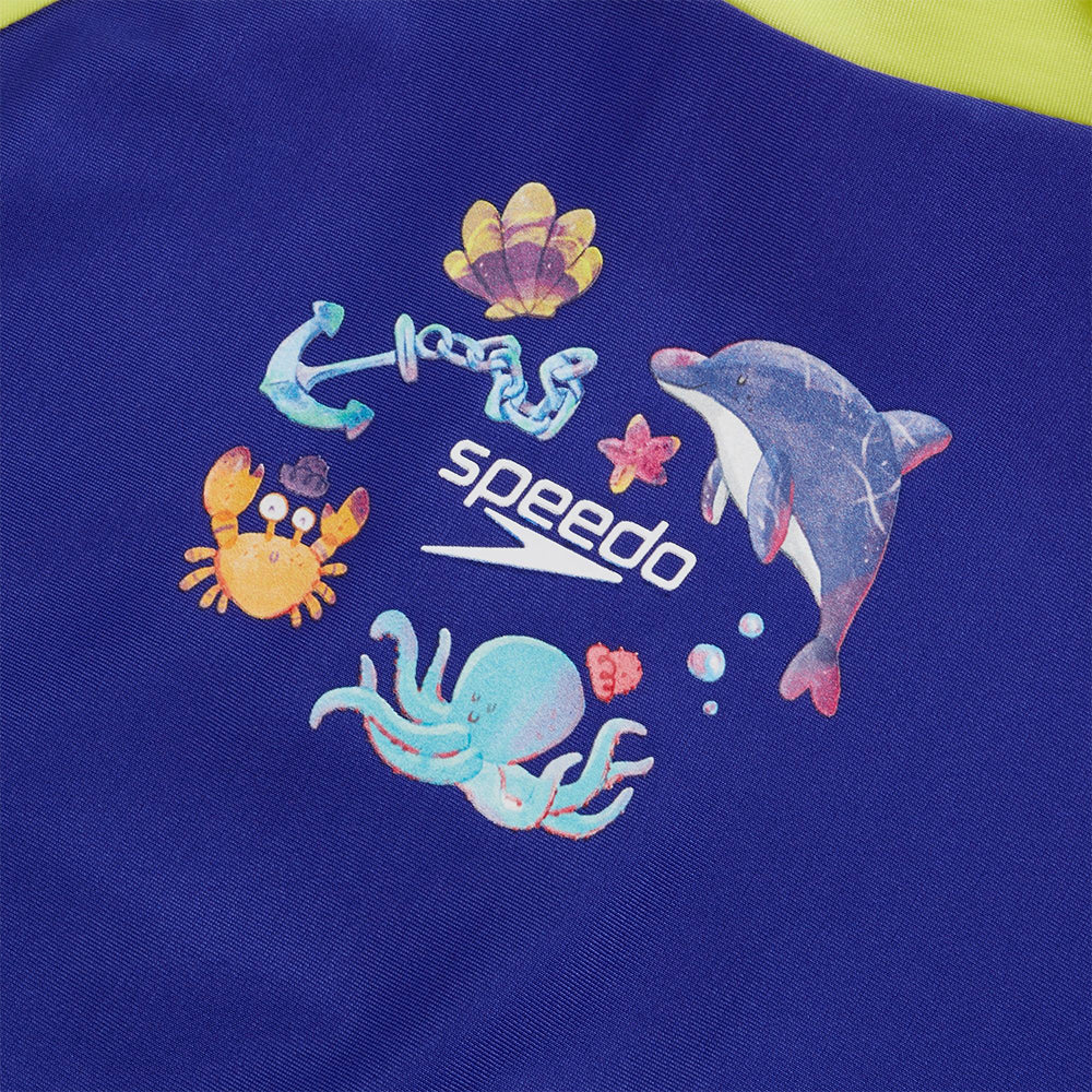 Áo Bơi Chống Nắng Bé Trai Speedo Digital Long Sleeve - Xanh Dương - Supersports Vietnam