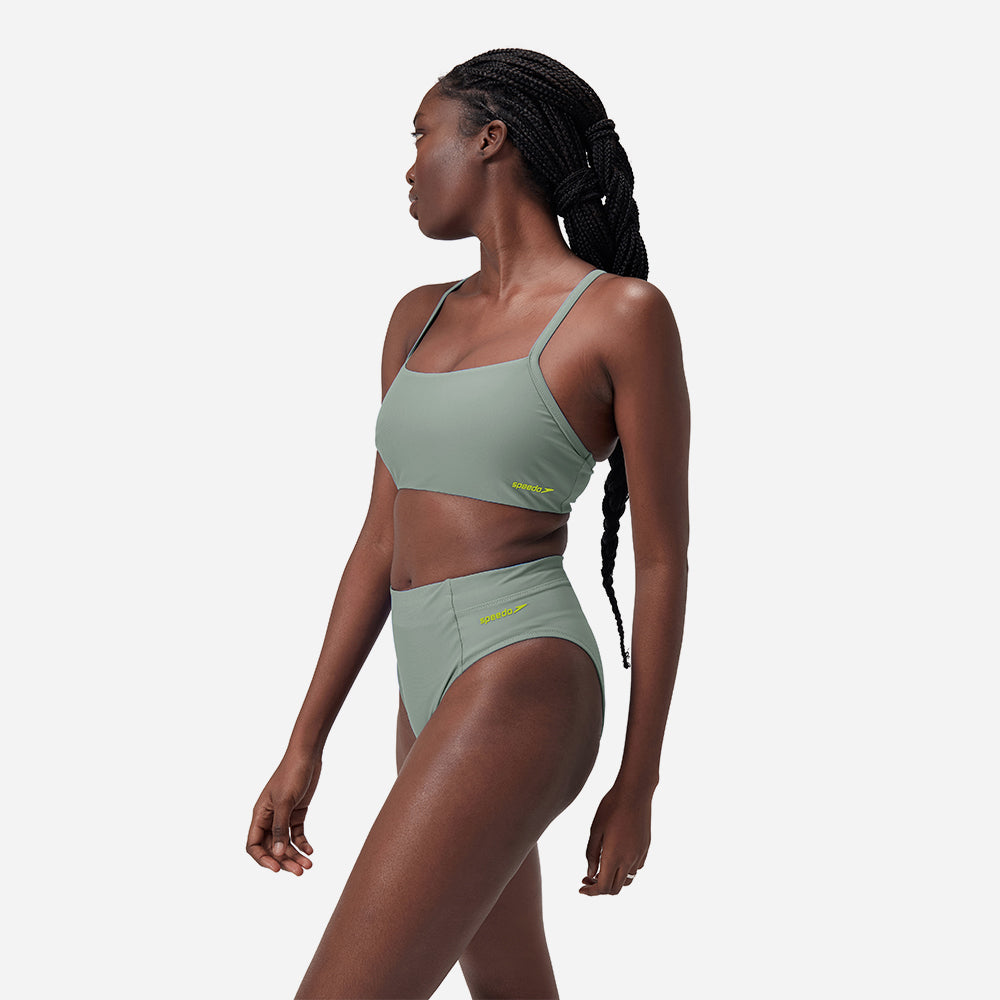 Quần Bơi Nữ Speedo Solid Hi Waist - Xanh Lá - Supersports Vietnam