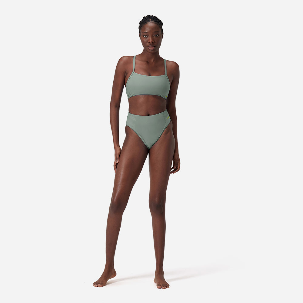 Quần Bơi Nữ Speedo Solid Hi Waist - Xanh Lá - Supersports Vietnam