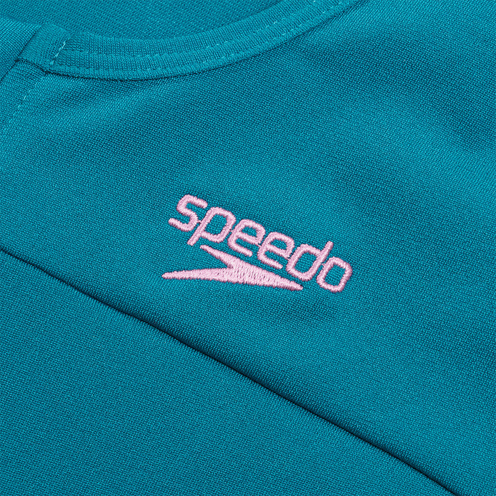 Áo Bơi Chống Nắng Nữ Speedo Zip Sun Protection - Xanh Dương - Supersports Vietnam