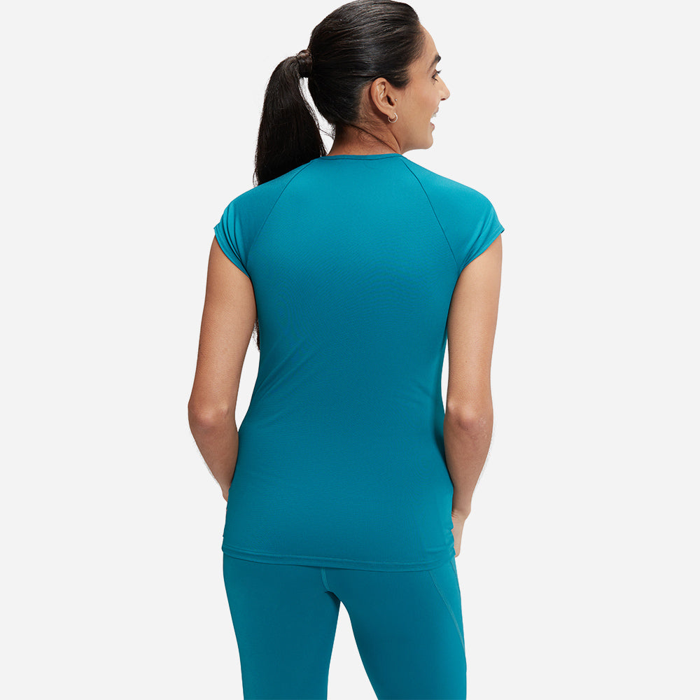 Áo Bơi Chống Nắng Nữ Speedo Zip Sun Protection - Xanh Dương - Supersports Vietnam