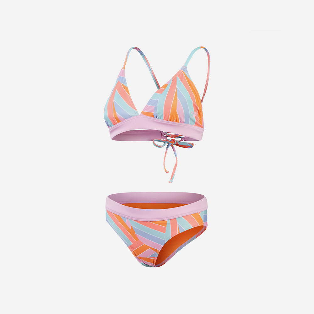 Đồ Bơi Hai Mảnh Nữ Speedo Printed Banded Triangle - Cam - Supersports Vietnam