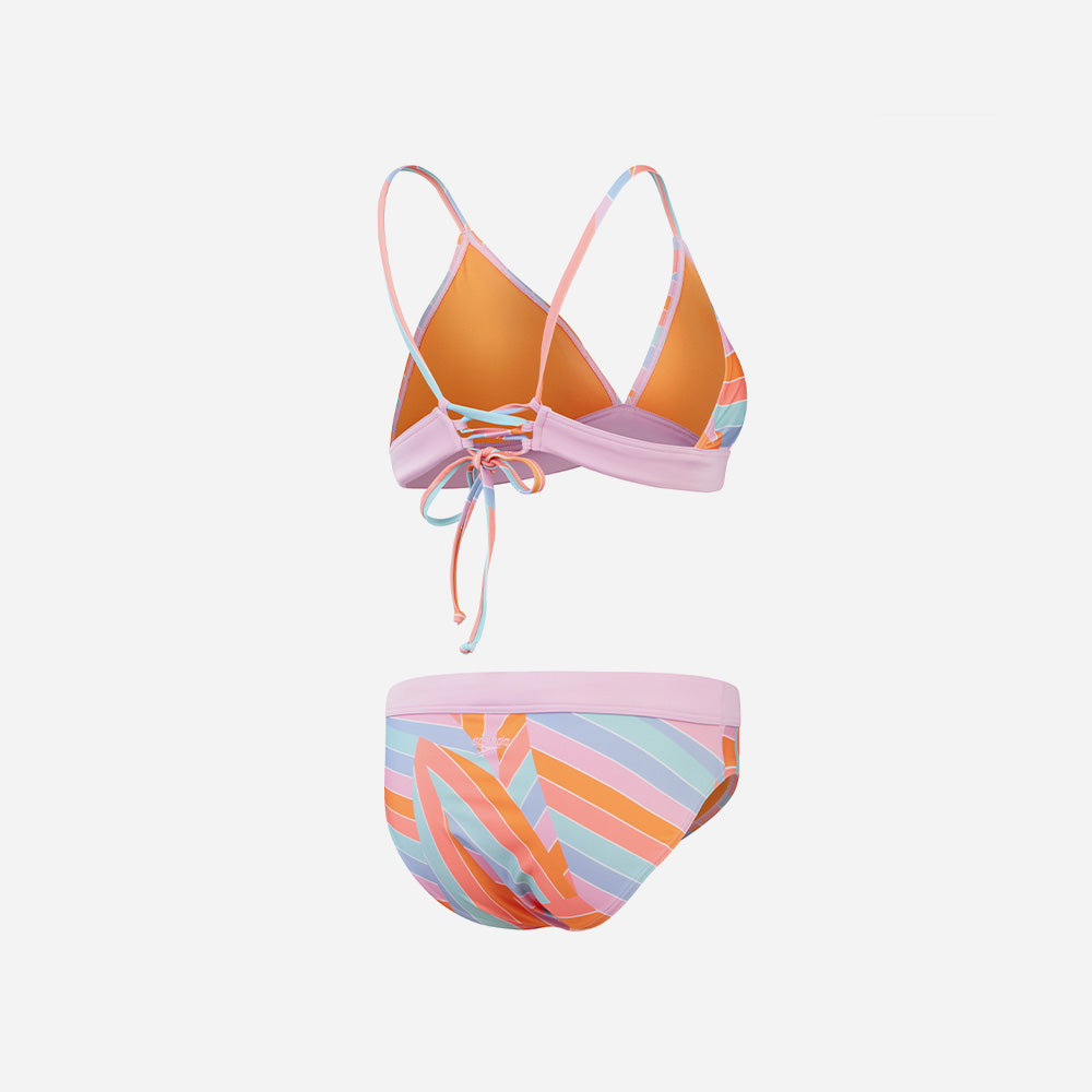 Đồ Bơi Hai Mảnh Nữ Speedo Printed Banded Triangle - Cam - Supersports Vietnam