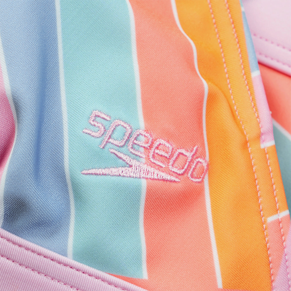 Đồ Bơi Hai Mảnh Nữ Speedo Printed Banded Triangle - Cam - Supersports Vietnam