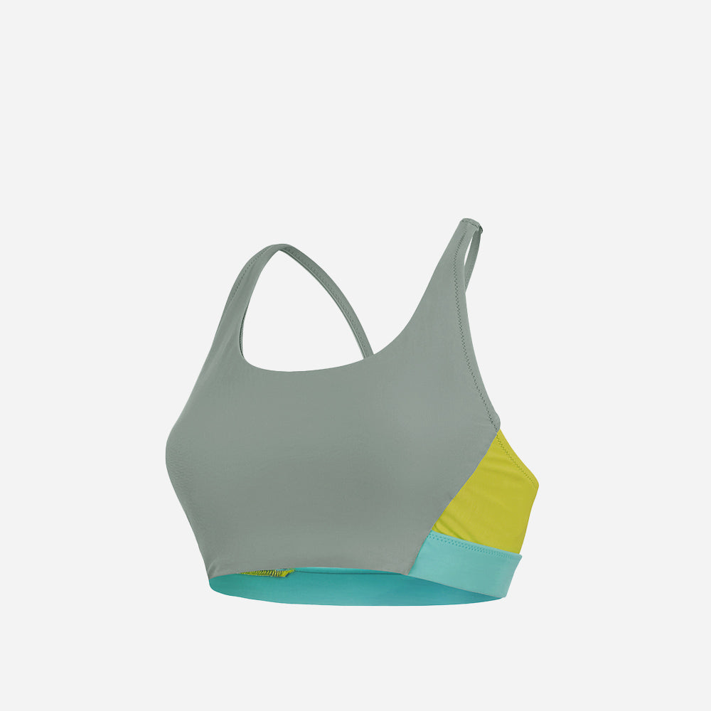 Áo Bơi Nữ Speedo Colourblock - Xanh Lá - Supersports Vietnam