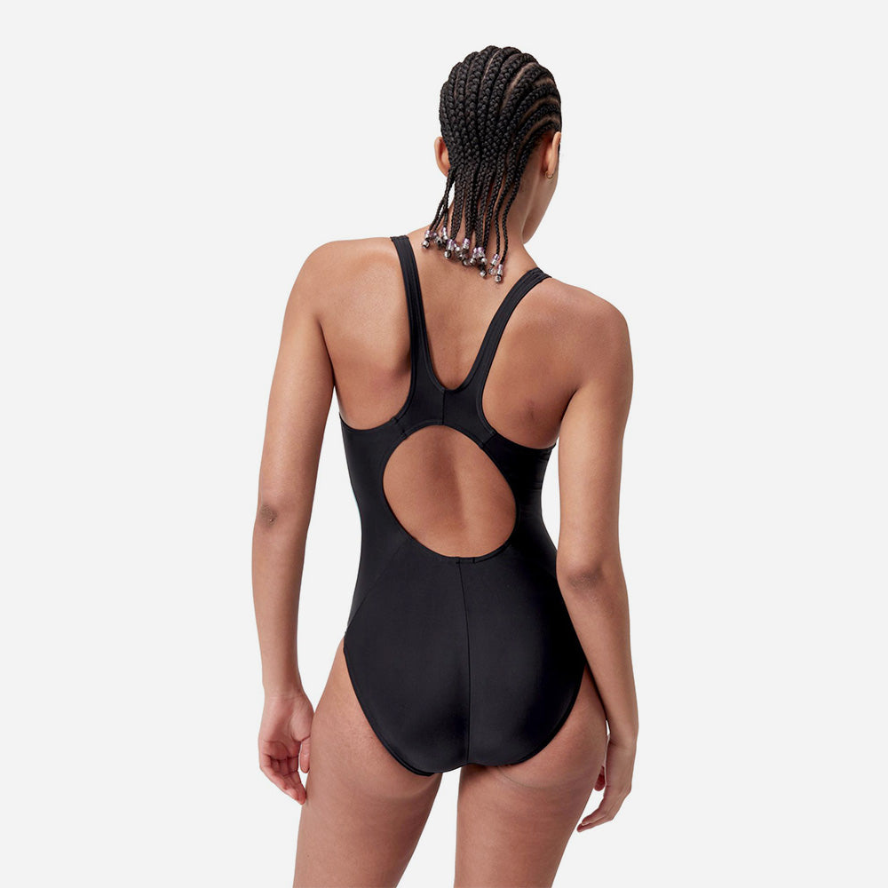 Đồ Bơi Một Mảnh Nữ Speedo Color Block Splice High Neck - Đen - Supersports Vietnam