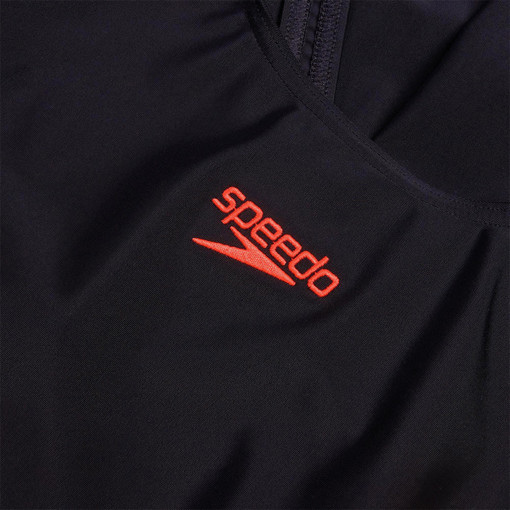 Đồ Bơi Một Mảnh Nữ Speedo Color Block Splice High Neck - Đen - Supersports Vietnam