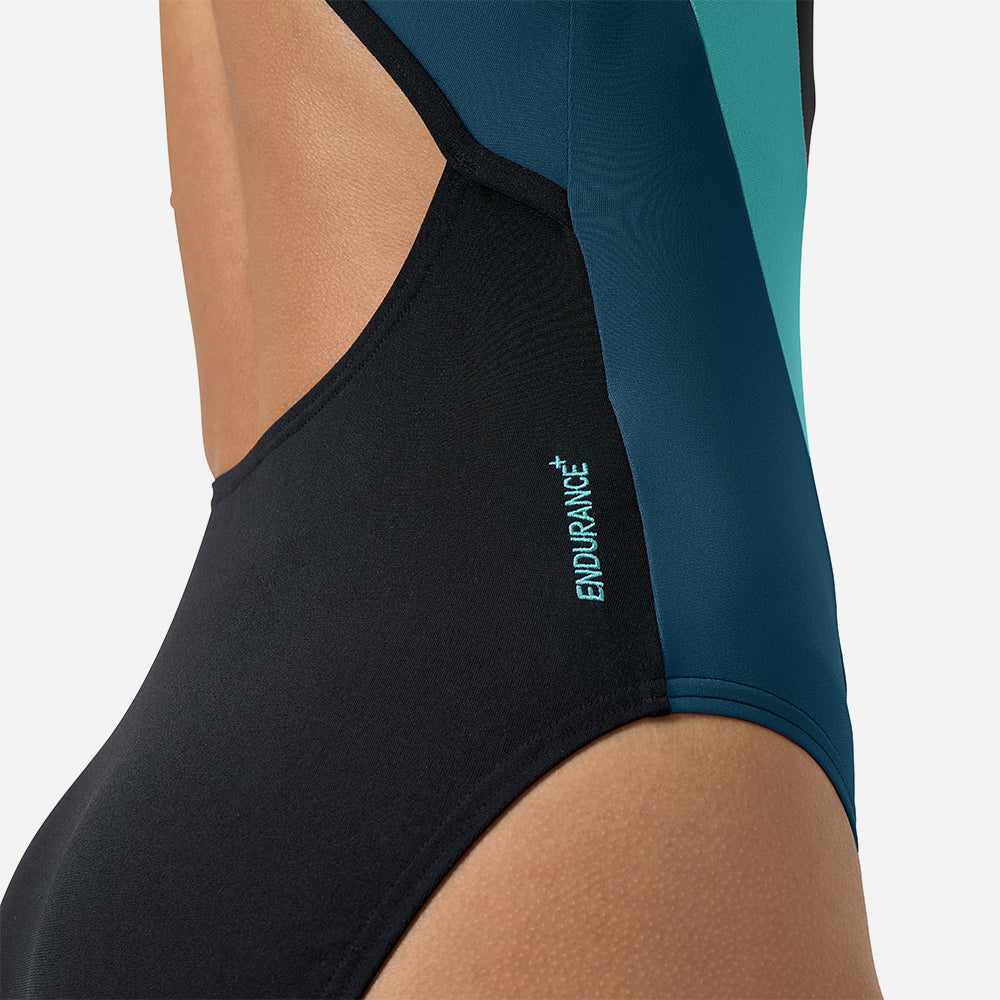 Đồ Bơi Một Mảnh Nữ Speedo Highneck Splice X Back - Xanh Dương - Supersports Vietnam