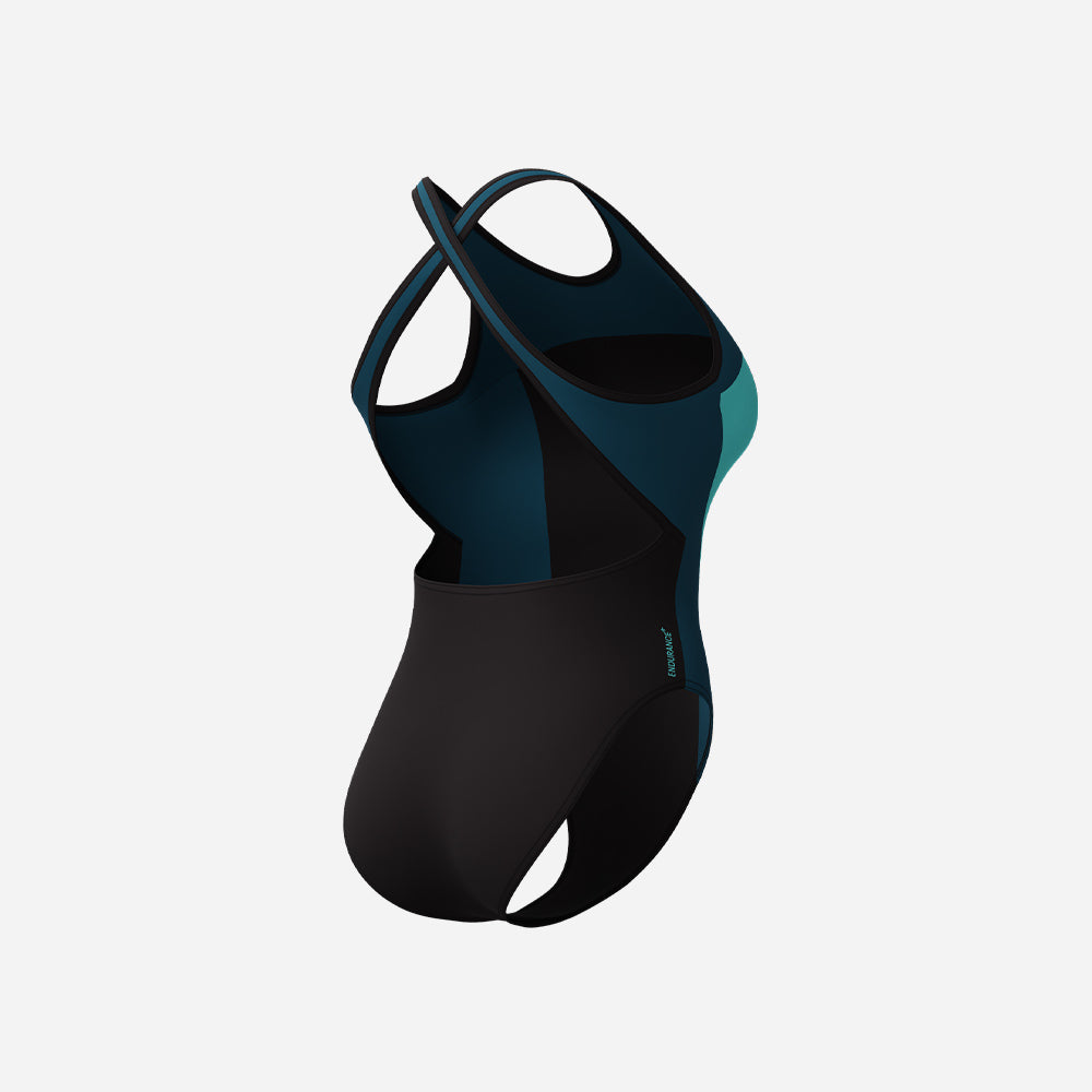 Đồ Bơi Một Mảnh Nữ Speedo Highneck Splice X Back - Xanh Dương - Supersports Vietnam