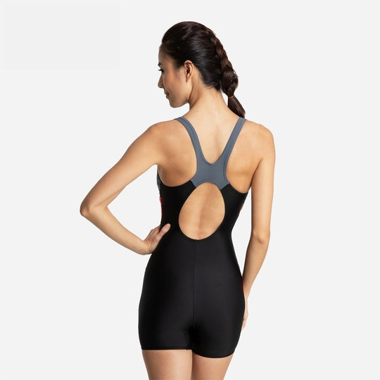 Đồ Bơi Một Mảnh Nữ Speedo Colourblock Splice Legsuit - Đen