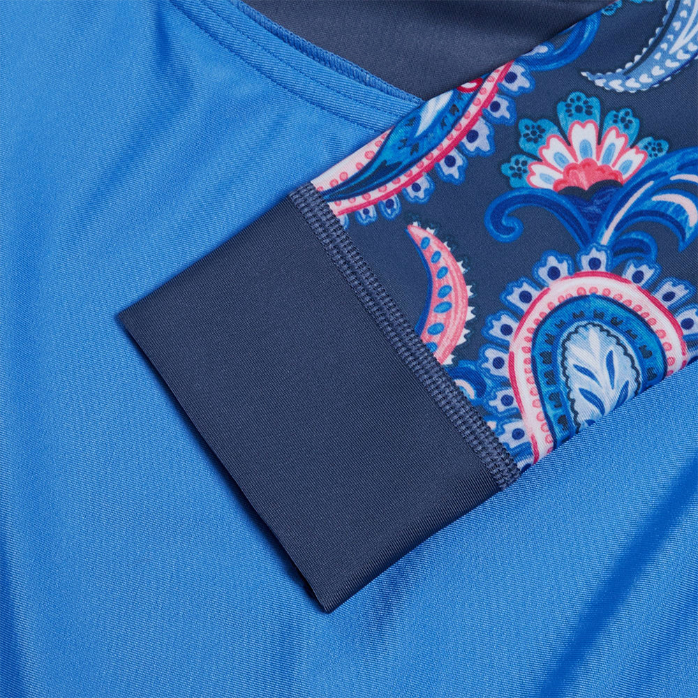 Bộ Đồ Bơi Chống Nắng Nữ Speedo Long Sleeve - Xanh Dương - Supersports Vietnam