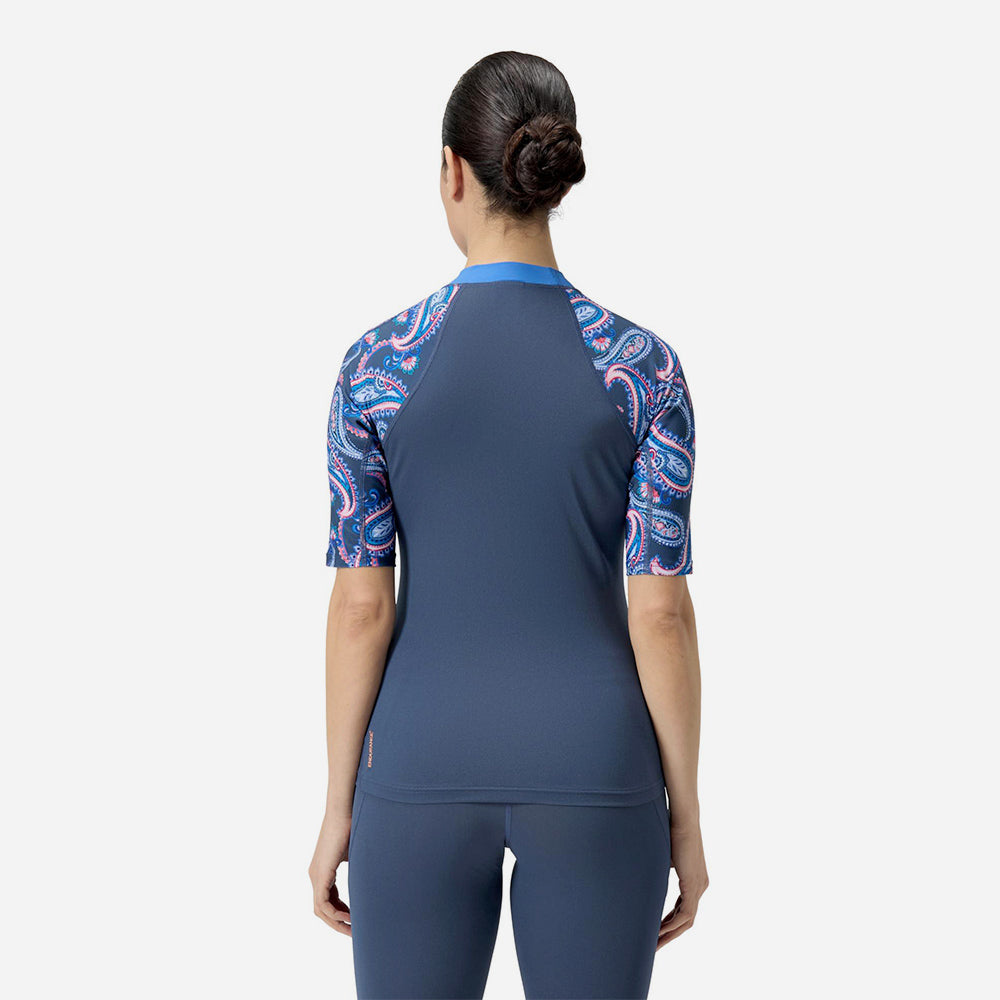 Áo Bơi Chống Nắng Nữ Speedo Printed - Xanh Dương - Supersports Vietnam
