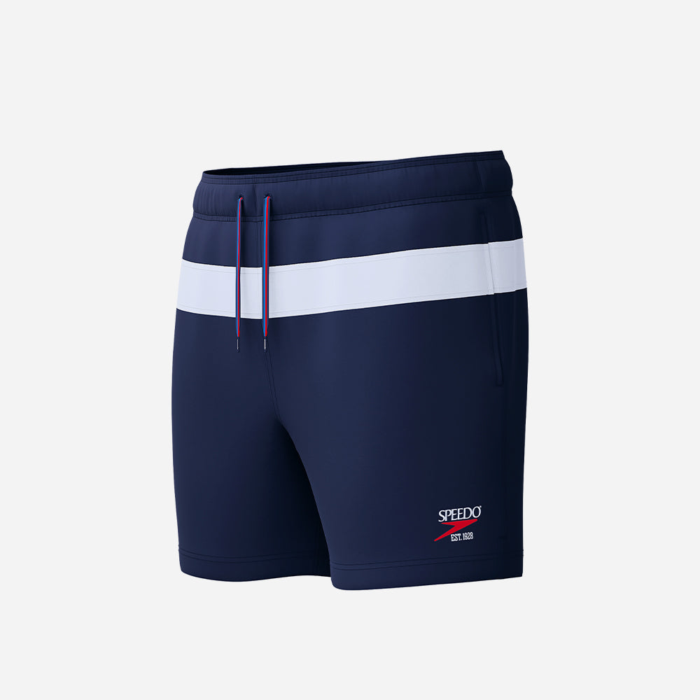 Quần Bơi Nam Speedo Colorblock Volley 16 Inch - Xanh Navy - Supersports Vietnam