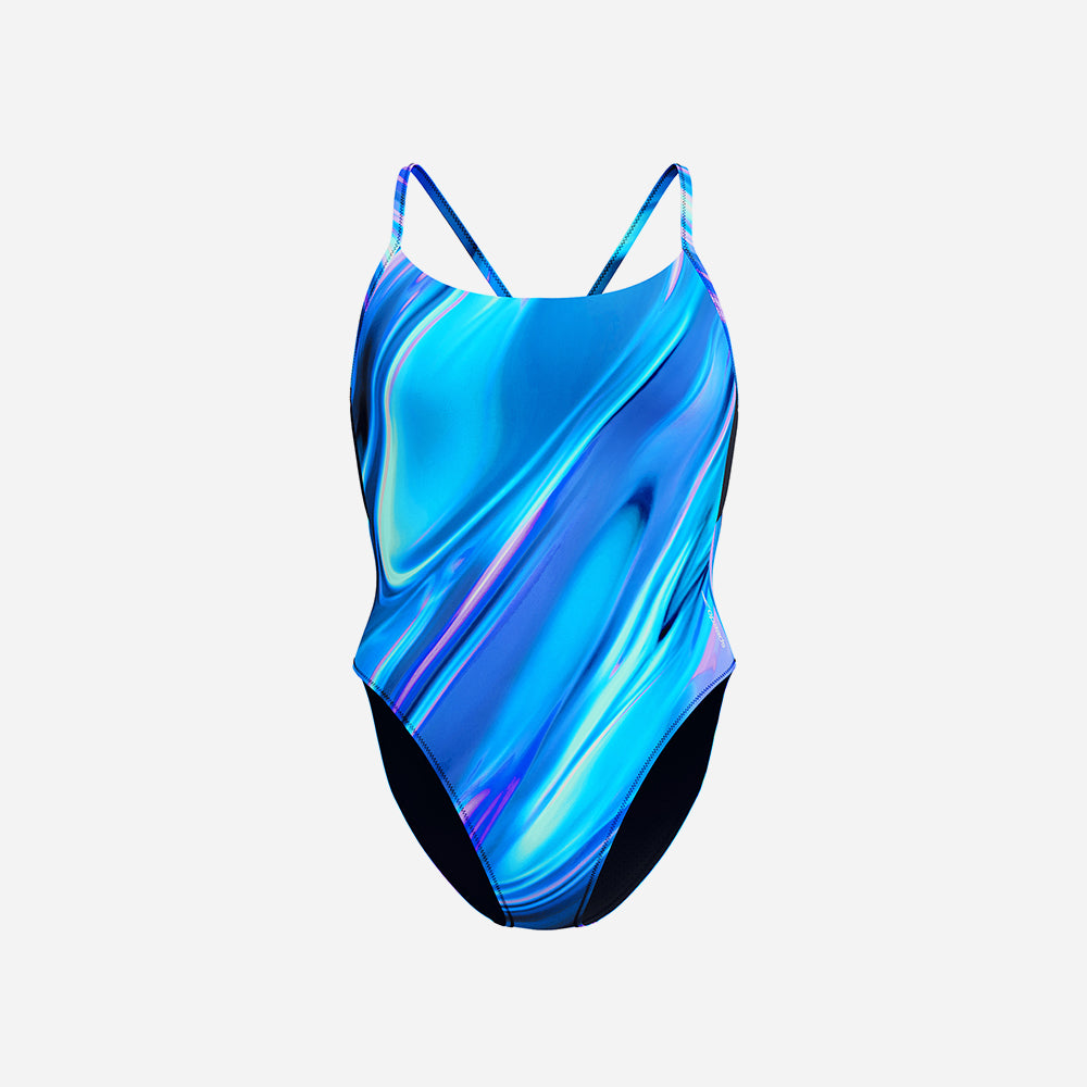 Đồ Bơi Một Mảnh Nữ Speedo Hydraline Printed Racerback - Xanh Dương - Supersports Vietnam