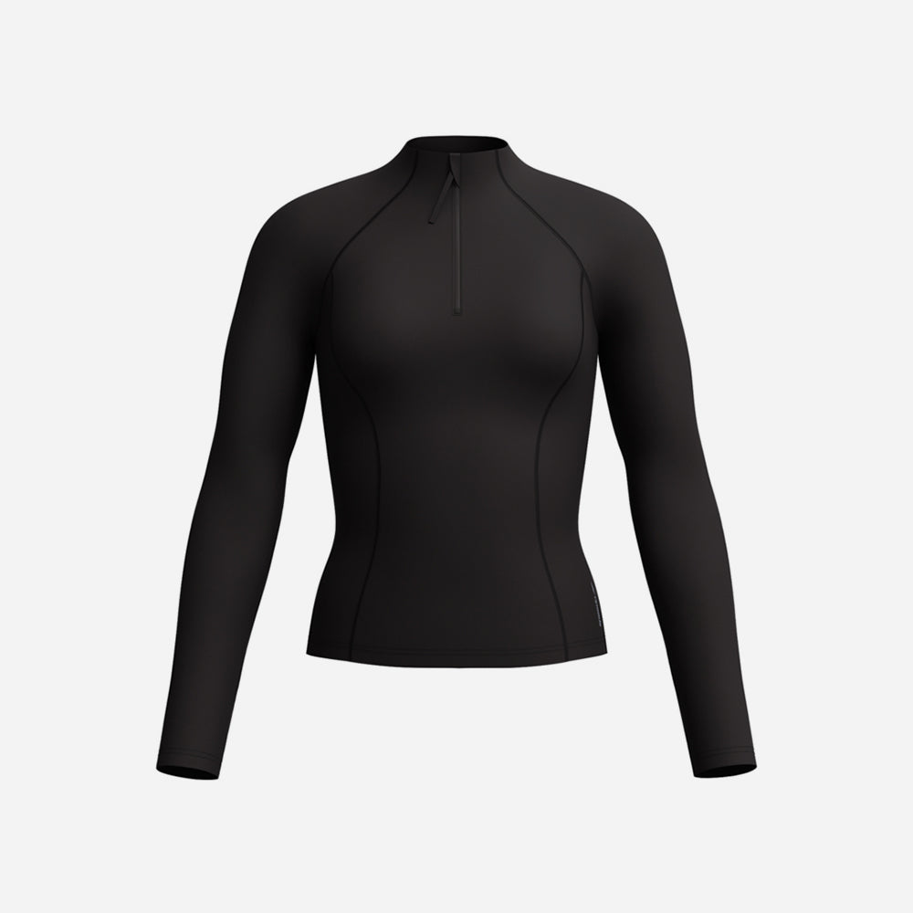 Áo Bơi Chống Nắng Nữ Speedo Long Sleeves (Asia Fit) - Đen - Supersports Vietnam