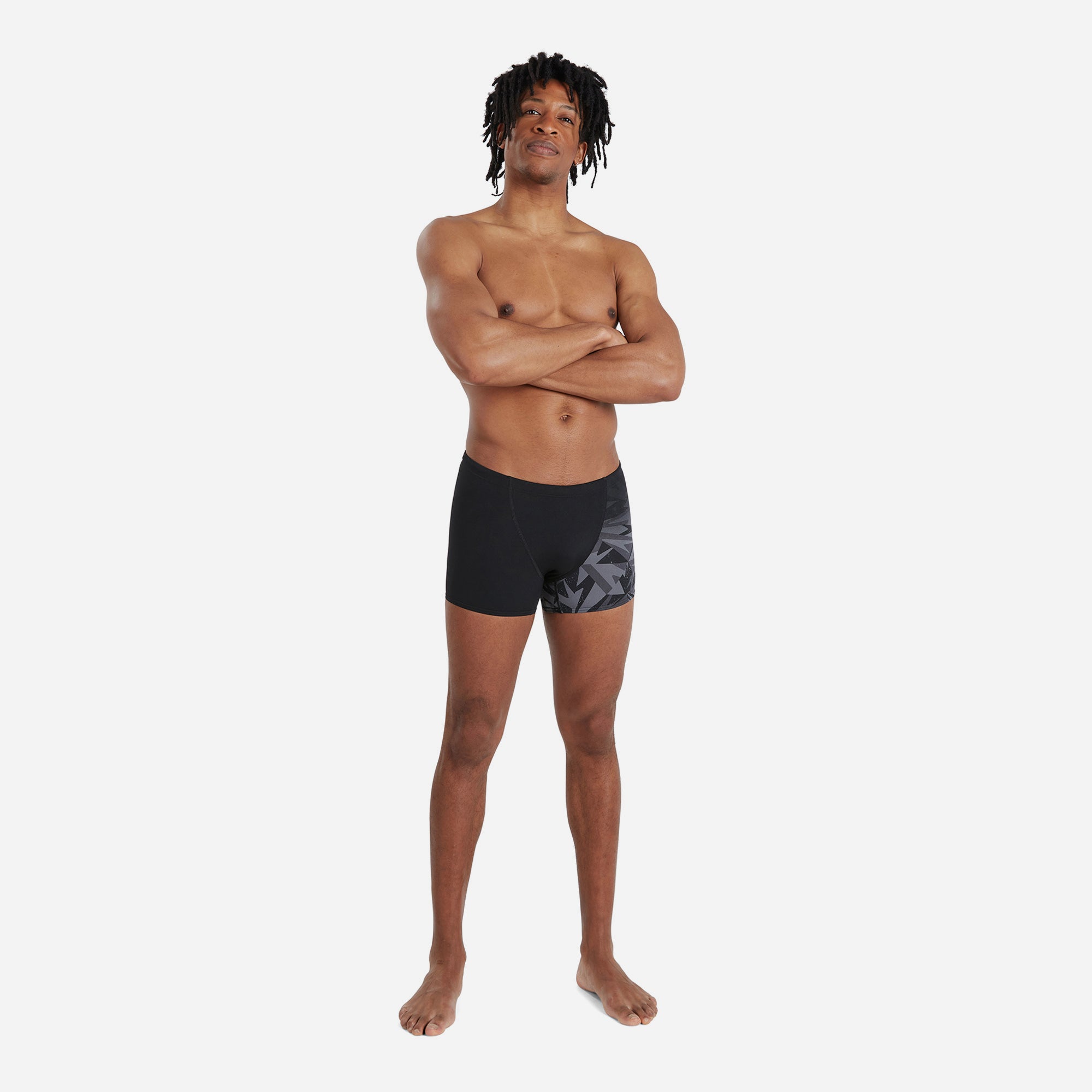 Quần Bơi Nam Speedo Allover V-Cut - Đen - Supersports Vietnam