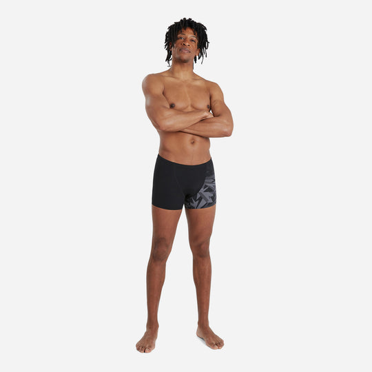 Quần Bơi Nam Speedo Allover V-Cut - Đen