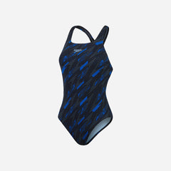 Đồ Bơi Một Mảnh Nữ Speedo Hyperboom Allover Medalist - Xanh Dương - Supersports Vietnam