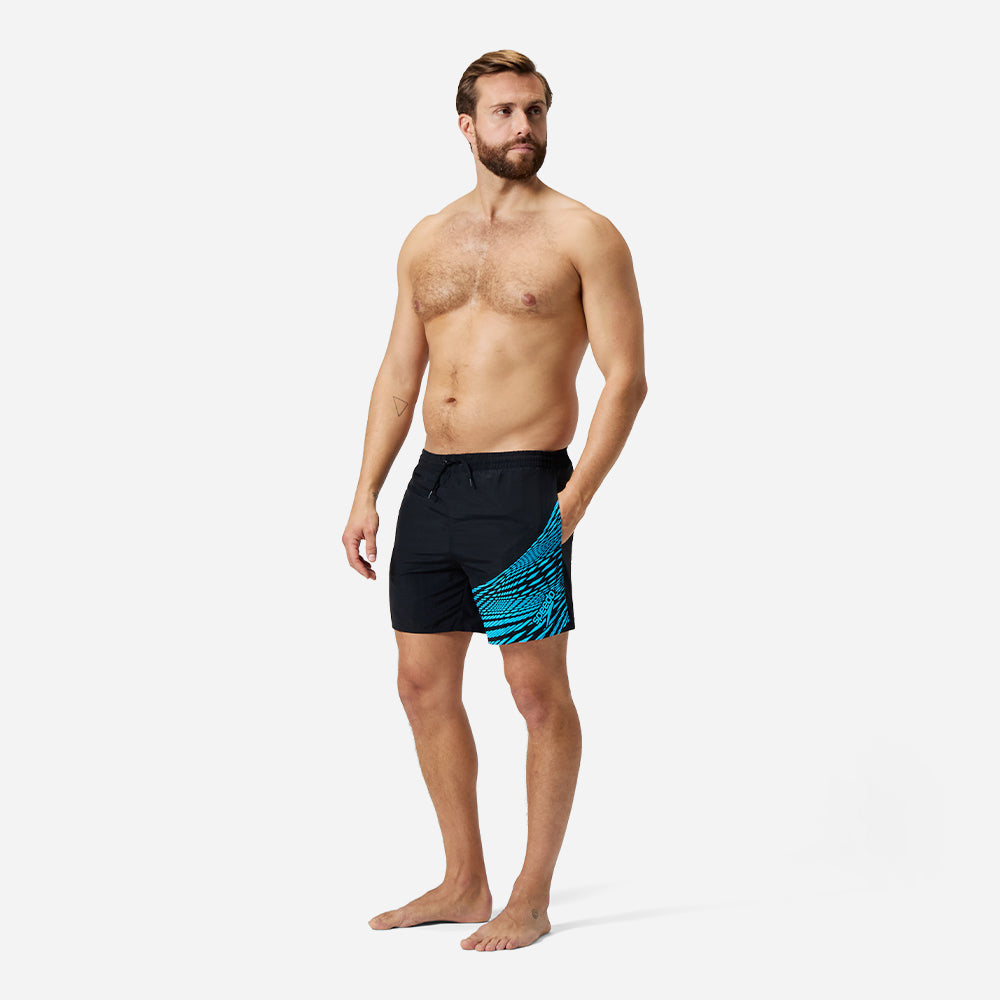 Quần Bơi Nam Speedo Medley Logo 16" - Đen - Supersports Vietnam