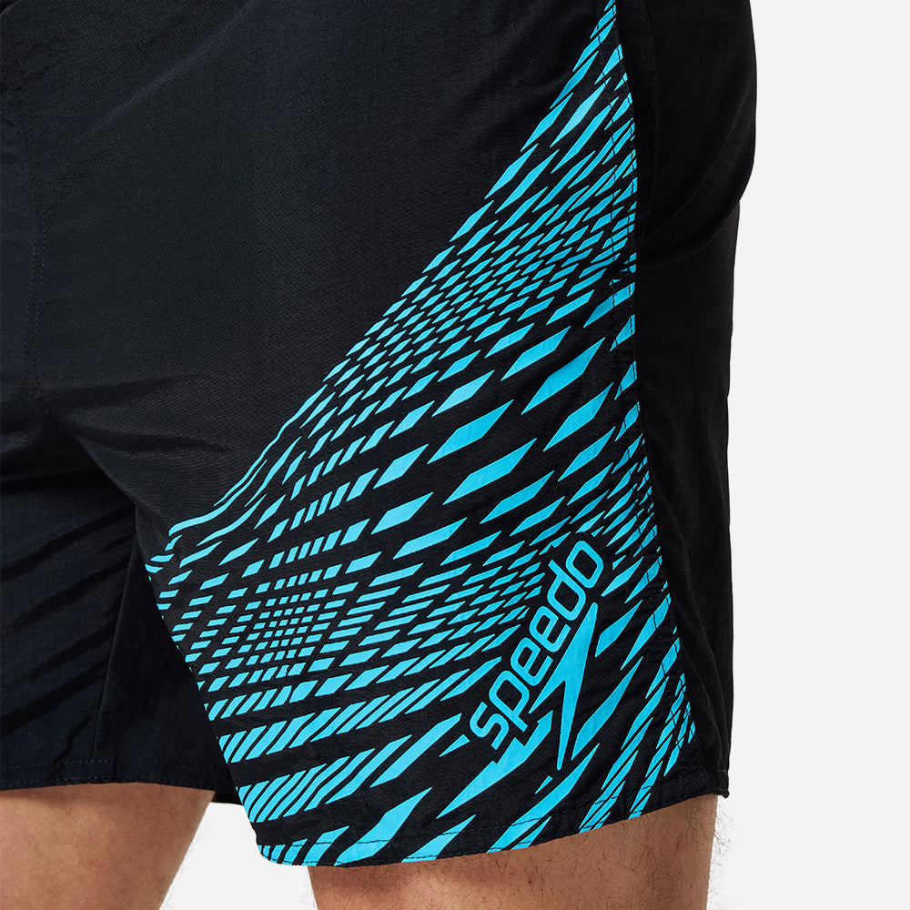 Quần Bơi Nam Speedo Medley Logo 16" - Đen - Supersports Vietnam