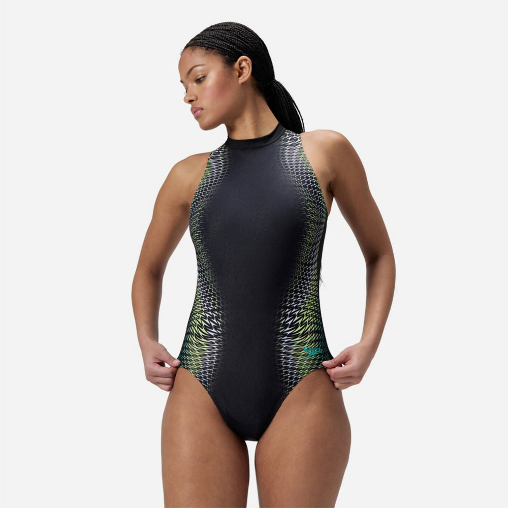 Đồ Bơi Một Mảnh Nữ Speedo Printed - Đen - Supersports Vietnam