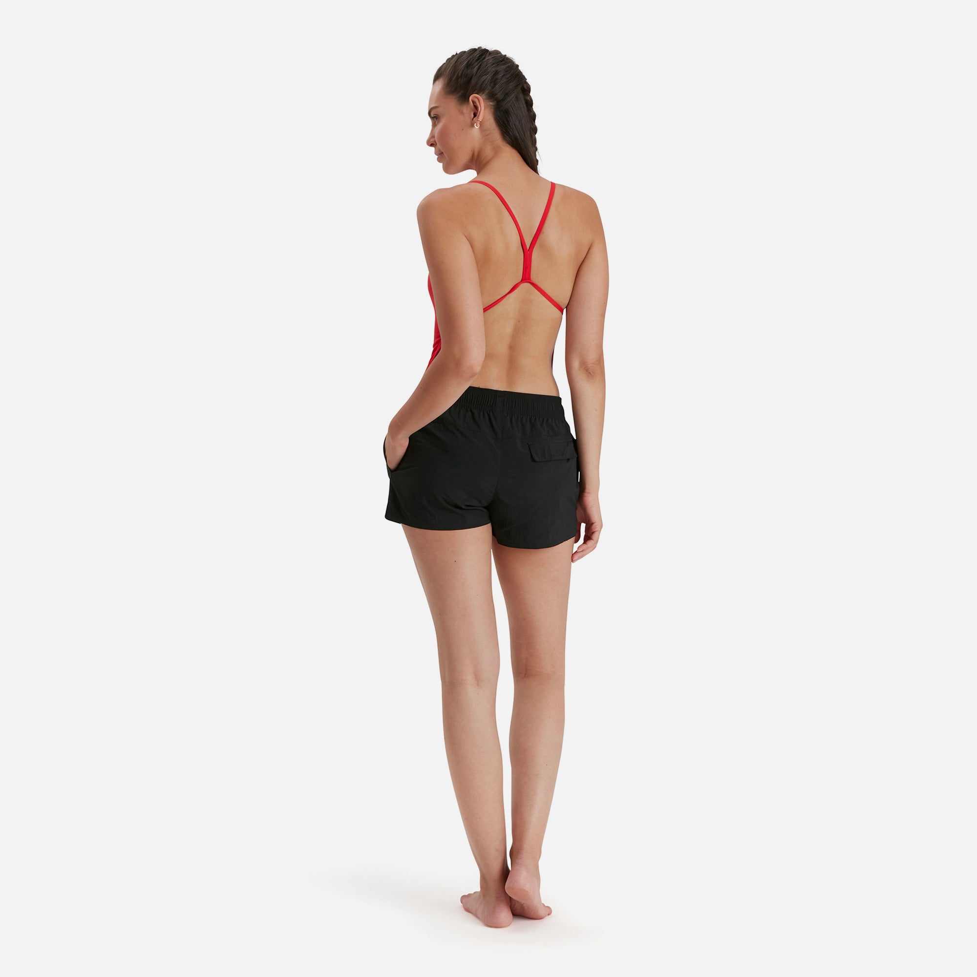 Quần Đi Biển Nữ Speedo Essentials - Đen - Supersports Vietnam