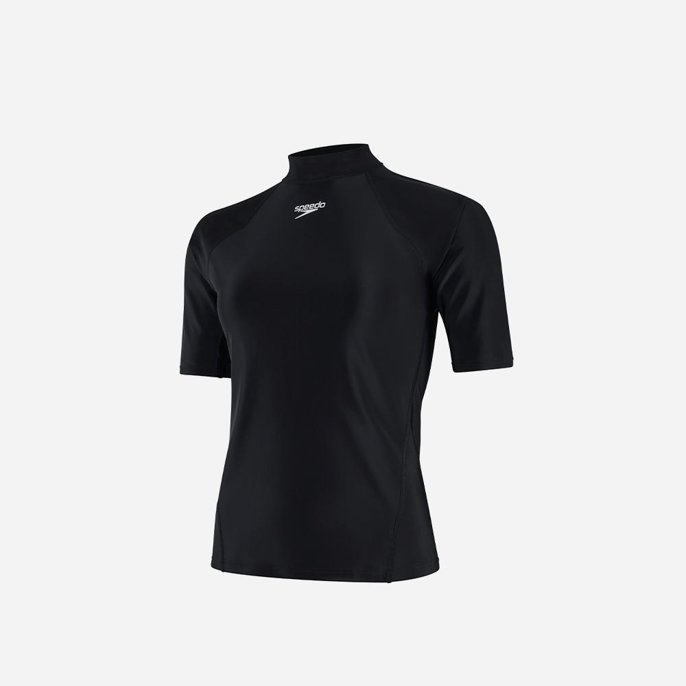 Áo Bơi Chống Nắng Nữ Speedo Essential Sun Protection - Đen - Supersports Vietnam