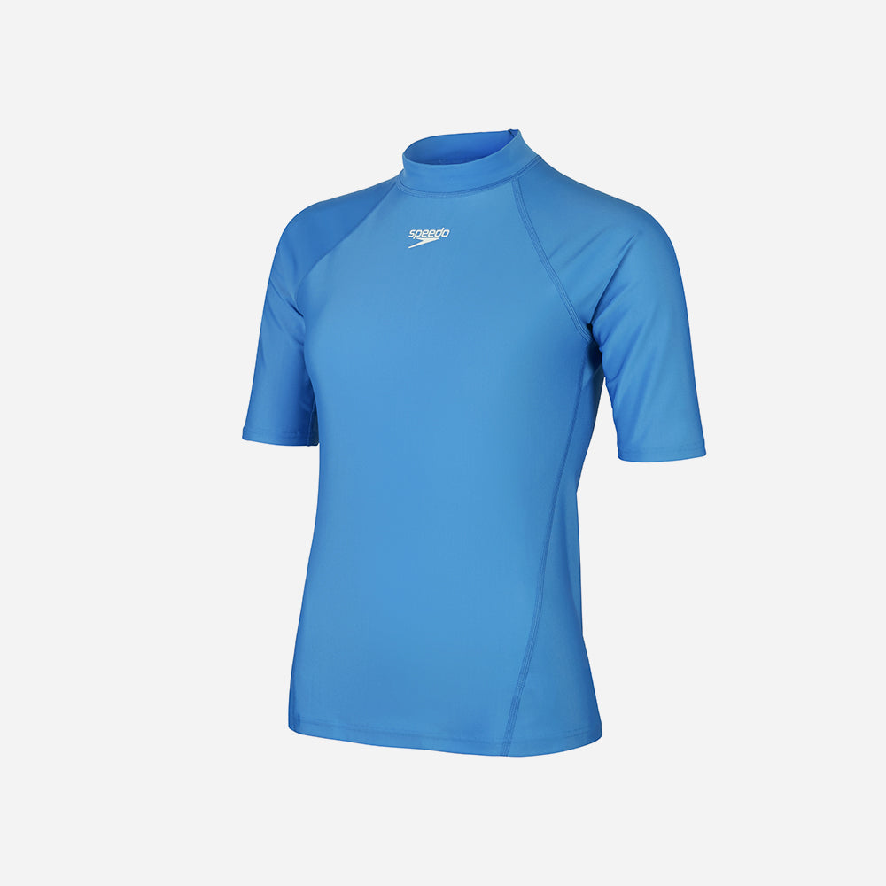 Áo Bơi Chống Nắng Nữ Speedo Essential Sun Protection - Xanh Dương - Supersports Vietnam