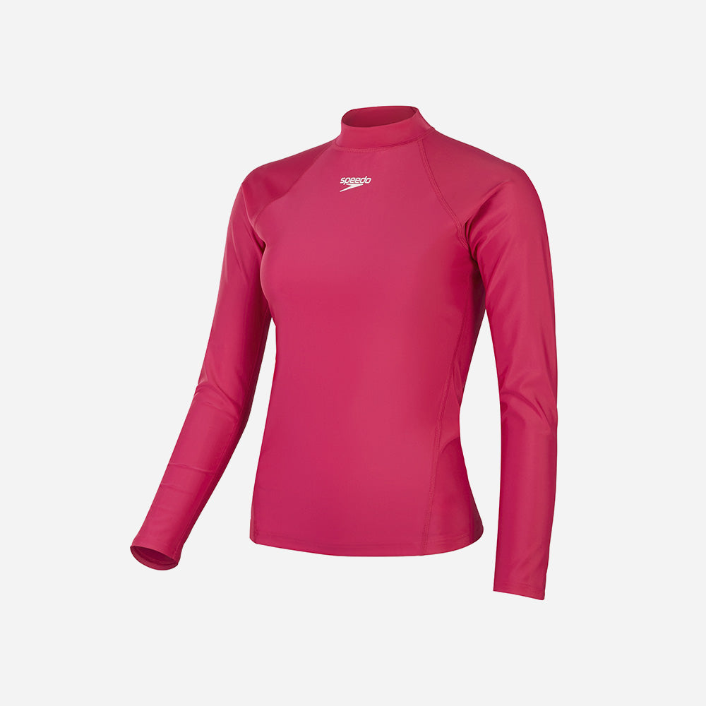 Áo Bơi Chống Nắng Nữ Speedo Essential Sun Protection - Hồng - Supersports Vietnam