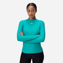 Áo Bơi Chống Nắng Nữ Speedo Long Sleeve - Xanh Dương - Supersports Vietnam