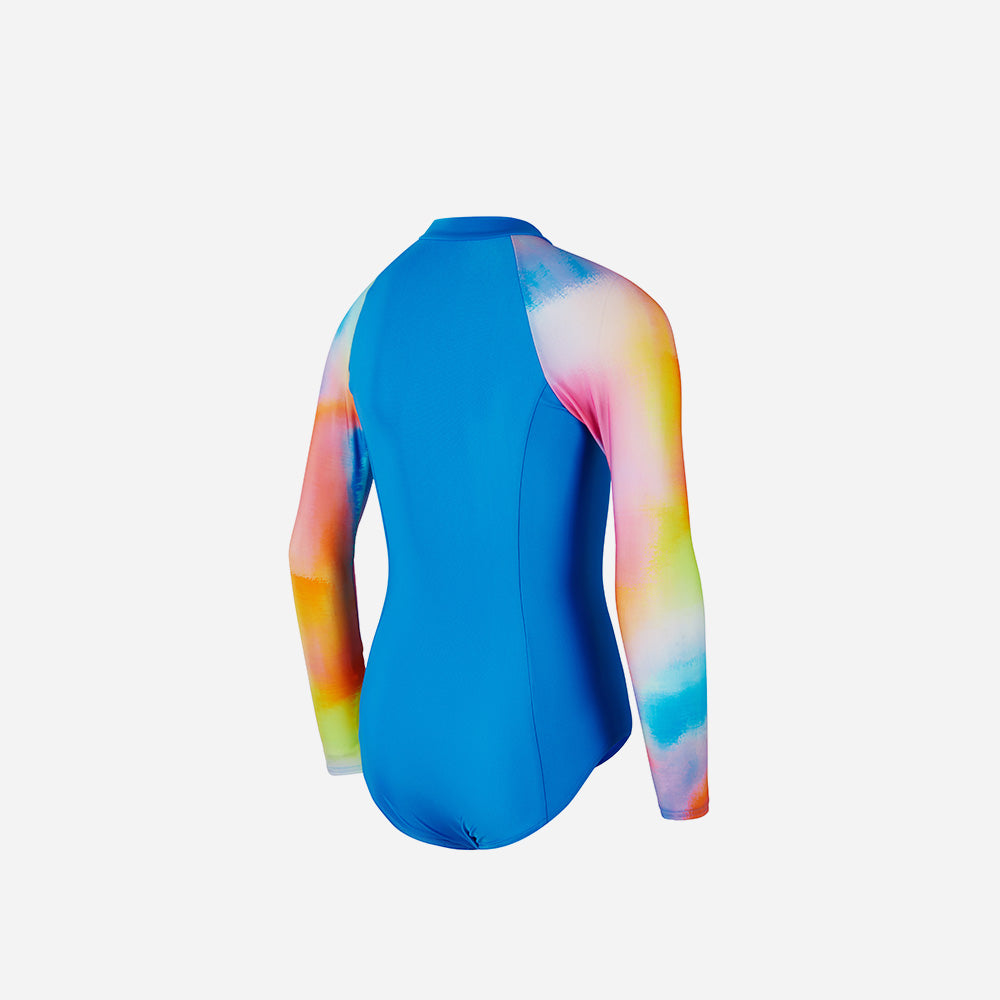 Đồ Bơi Một Mảnh Bé Gái Speedo Printed Rash - Xanh Dương - Supersports Vietnam