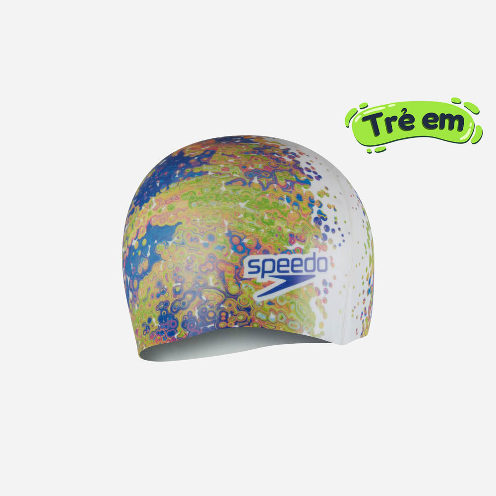 Mũ Bơi Trẻ Em Speedo Digital Printed - Xanh Dương - Supersports Vietnam