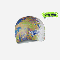 Mũ Bơi Trẻ Em Speedo Digital Printed - Xanh Dương - Supersports Vietnam