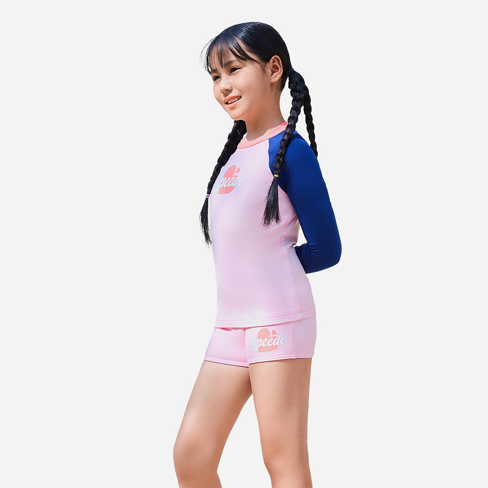 Quần Bơi Bé Gái Speedo Splash & Learn Logo - Hồng - Supersports Vietnam