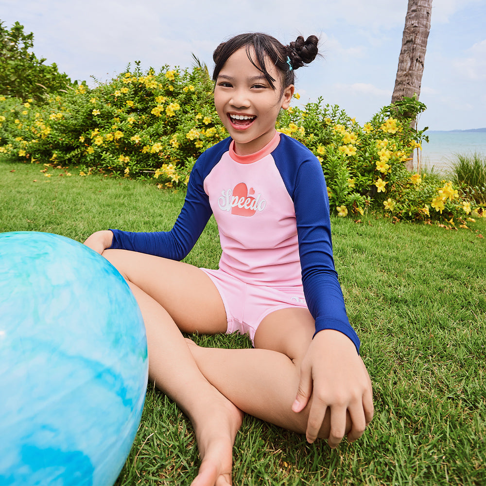 Quần Bơi Bé Gái Speedo Splash & Learn Logo - Hồng - Supersports Vietnam