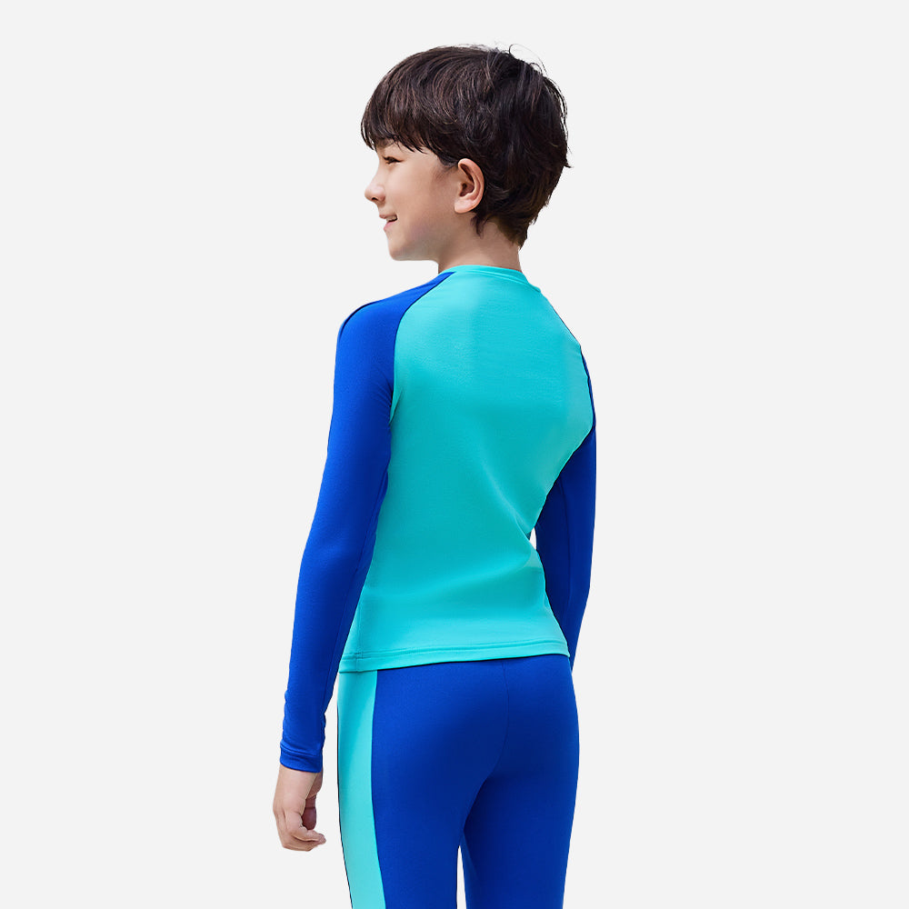 Áo Bơi Chống Nắng Bé Trai Speedo Splash & Learn Logo - Xanh Dương - Supersports Vietnam