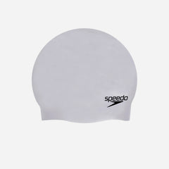 Nón Bơi Người Lớn Speedo Plain Moulded Silicone - Xám - Supersports Vietnam