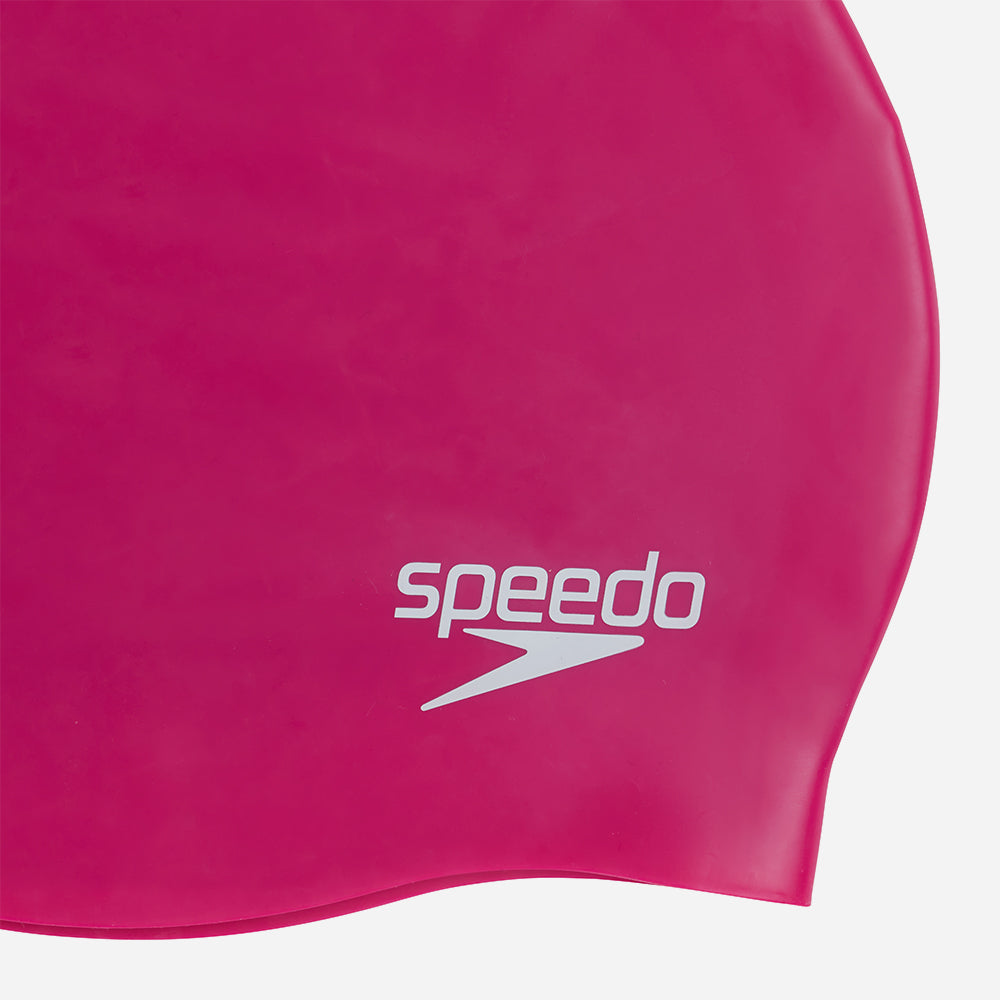 Mũ Bơi Speedo Moulded Silicone - Hồng - Supersports Vietnam