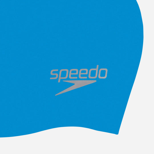 Mũ Bơi Người Lớn Speedo Moulded Silicone - Xanh Dương