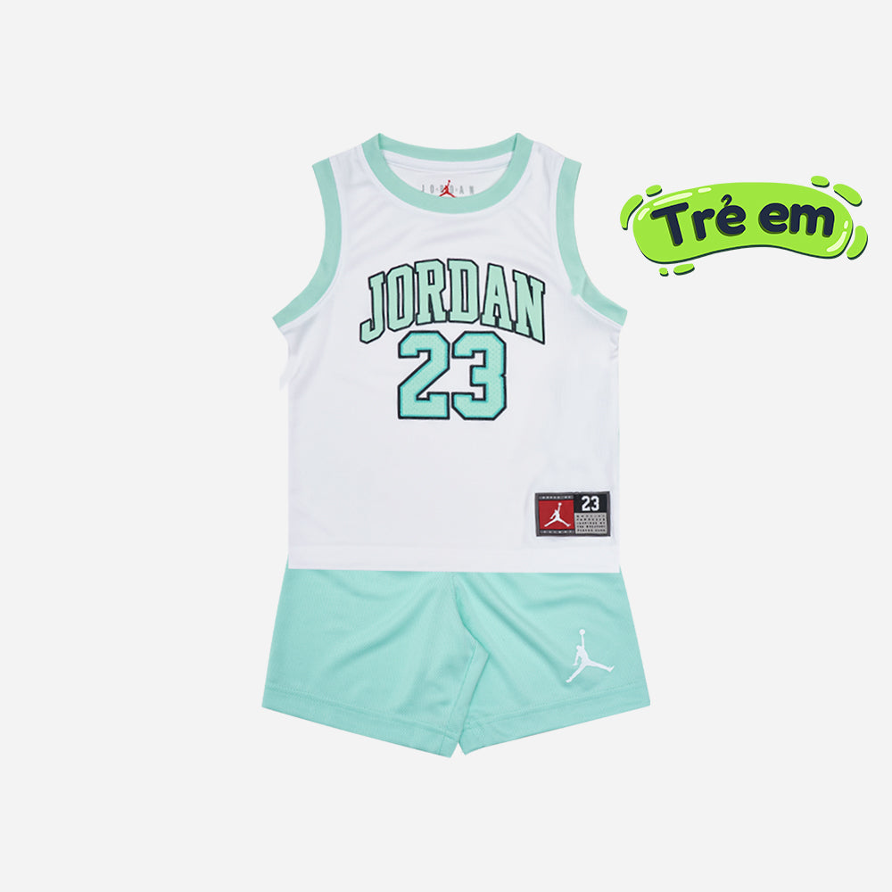 Đồ Bộ Bé Trai Jordan Jersey - Xanh Mint